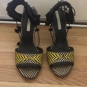 Zara woven heels